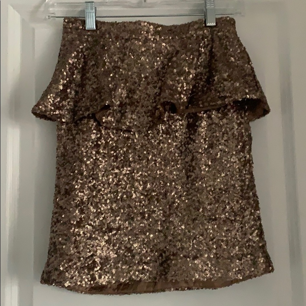 Gold sequin skirt LIKE NEW